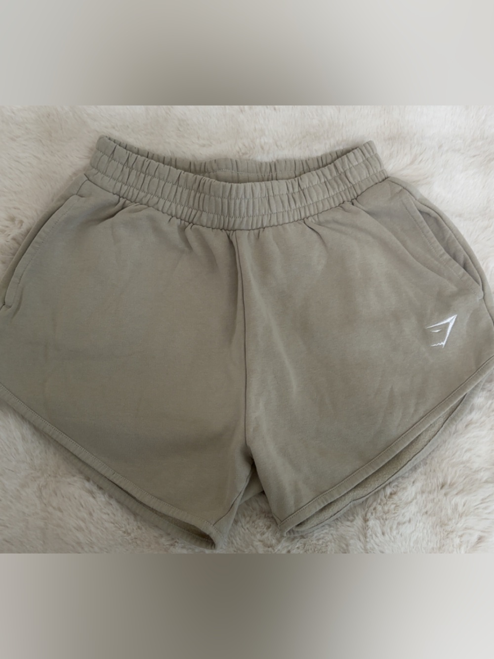 Gymshark Beige Cozy Fleece Shorts